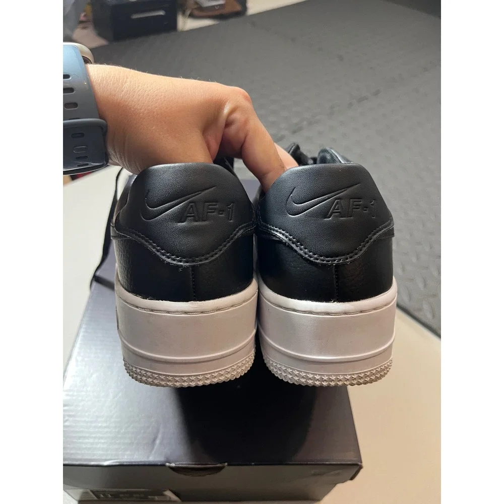 Nike Air Force 1 Sage Low Womens 11 Black Platform Sneakers AR5339-002